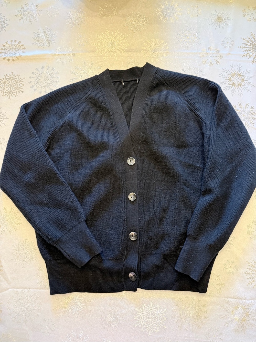 Universal Standard Better-Than-Wool Cardigan Navy Midnight Blue Size XS 10-12